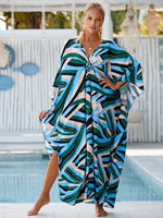 Kimono de plage en gros pour femmes, magnifiques tuniques à imprimé animal, robe de spa et de plage, kimono pour couvrir les maillots de bain