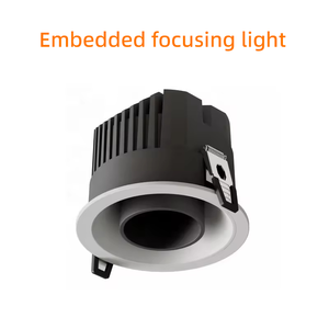 Plafonniers <span class=keywords><strong>LED</strong></span> encastrés en aluminium moulé sous pression de haute qualité <span class=keywords><strong>220V</strong></span> à longueur focale réglable blanc noir pour la maison, l'hôtel, le bureau - Product Image 4
