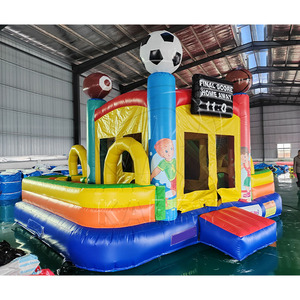 Casa de rebote inflable a precio de fábrica, Castillo de salto inflable de dibujos animados para exteriores con tobogán combinado a la venta - Product Image 3