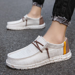 Chaussures d'été en toile pour hommes Chaussures de conduite respirantes et décontractées Chaussures plates pour hommes Mocassins confortables Ultralégers Lazy Boat Shoes Plus Size 40-<span class=keywords><strong>48</strong></span> - Product Image 4