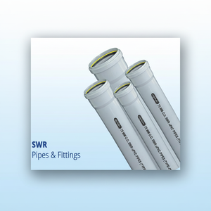 Fácil instalación PVC SWR 75 mm y 110 mm Tuberías y accesorios de drenaje de aguas residuales para eliminación y eliminación de residuos - Product Image 1
