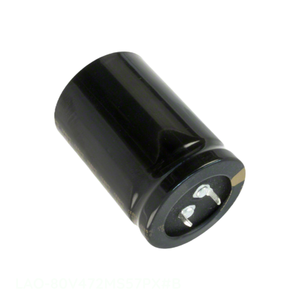 Distribuidor Autorizado LAO-80V472MS57PX # Condensador de Aluminio B CAP de 4700uF, 20%, 80V, Tipo SNAP TH, 4700 uF, de Orificio Pasante - Product Image 1