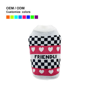 Pull pour chien MOFFY personnalisé, classique et simple, en fil de laine multicolore, pour petits animaux – Vêtement d'hiver moderne à deux pattes - Product Image 4