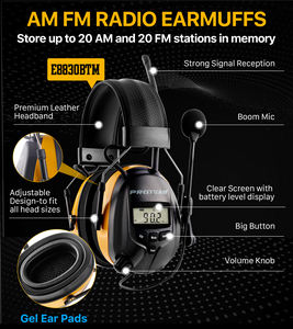 หูฟังบลูทูธแบบยุทธวิธีการสื่อสารลดเสียงรบกวน - Product Image 6