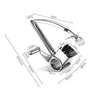 Stainless Steel Hand Cranked Cheese Grater Manual Rotating Multi Functional Kitchen <b>Tool</b> For Grating Cheese - Product Image 2