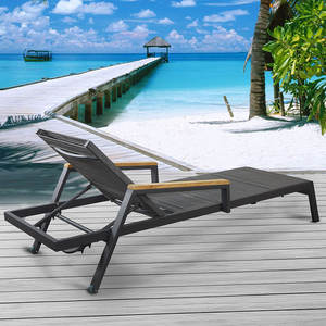 <strong>Cheap</strong> Pool Beach Sun Loungers Mesh Aluminum Chaise Lounge Outdoor Chair <strong>Sunlounger</strong> Outdoor Furniture - Product Image 2