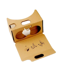 Lunettes 3D universelles, boîte de réalité virtuelle pliable en carton DIY pour films 3D, jeux, éducation
