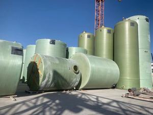 Горизонтальный подземный резервуар для хранения воды из стеклопластика (FRP/GRP) - Product Image 2