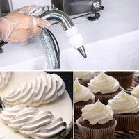 Machine automatique de dépôt de petits gâteaux, croissants, cupcake, petits gâteaux commerciaux à têtes multiples