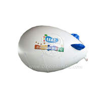 Ballon gonflable blanc de vol d'hélium de dirigeable de boule de fusée de conception moderne pour le spectacle de partie