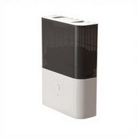 Distributeur de nourriture intelligent portable pour animaux de compagnie avec écran LCD blanc de 2,3 litres, Wi-Fi, enregistrement des boutons, batterie, télécommande, matériau ABS, pour chats et chiens