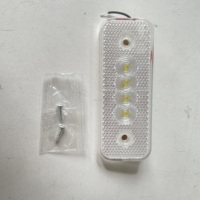 DC12/24V IP67 LED marqueur lampe R10 R148 R149 remorque lumière ambre/blanc couleur 0.5W * 4 pièces nouvelle condition camion lumière système KF-407
