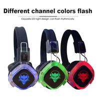 Casque de disco silencieux F39 avec service personnalisé, 3 canaux, casque BT, luminosité réglable, design supra-auriculaire