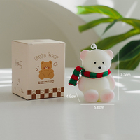 Bougies parfumées artisanales en forme d'ours pour mariage, anniversaire, fêtes, Diwali - Décoration intérieure écologique