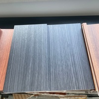 Panel de Pared de PVC Compuesto de Madera y Plástico WPC, Impermeable, Ignífugo, Antiarañazos, Duradero, Texturizado, Decoración de Paredes Interiores para Apartamentos
