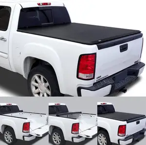  Morbido vinile arrotolabile copriletto per camion copertura Tonneau per Pick Up Truck Toyota Chevy/GMC Dodge Ram 1500 Ford F150 5 '6'6'' 5'8''