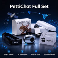 PettiChat Traceur GPS pour animaux de compagnie, jouet et traducteur IA pour animaux, étanche IP65, WiFi/4G, autonomie de plus de 20 heures