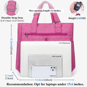 Large Canvas <b>Tote</b> Shoulder <b>Bag</b> for Women Hobo Messenger Laptop Handbag Work College Travel <b>Bag</b> - Product Image 3