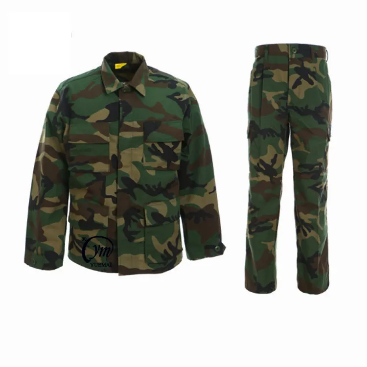 Woodland Camouflage Training Hunting BDU Battle Dress Uniform Tactical Fatigues