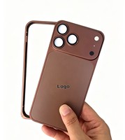 En stock – Coque de téléphone en métal avec protection d'objectif arrière pour iPhone 17-12 Pro Max, transformable en coque pour iPhone 18 Pro Max, pour homme et femme