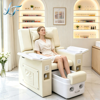 Fauteuil de pédicure électrique professionnel inclinable et réglable avec massage pour salon de manucure et pédicure