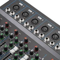 Console de mixage DJ professionnelle MG07+ Mini 7 canaux, mixeur audio USB avec alimentation fantôme 48V pour sonorisation en direct