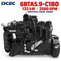 Prix d'usine SCDC DCEC Série de moteurs diesel Cum 6B 6BT 6BTA5.9 6BTAA5.9 6BTA5.9-C180 pour chargeuses de machines de construction