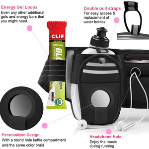 Hochwertiger Laufgürtel Multifunktionale Wasserfeste Sport-Hüfttasche Mit 2 Wasserflaschen Hüfttasche zum Laufen - Product Image 4
