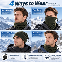 Cache-cou en polaire réglable, imperméable, coupe-vent, couvre-visage léger, cache-cou d'hiver unisexe, accessoires de cyclisme et de plein air
