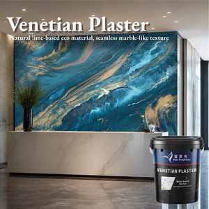 Blue Kingfisher Chefs Table - Estuco Veneciano con Efecto Mármol para Paredes de Comedores Privados - Product Image 1