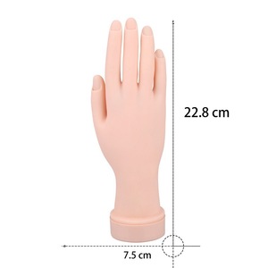 Main d'entraînement en plastique pour la pratique des ongles, modèle de main prothétique pour l'affichage des faux ongles et la formation en manucure en salon - Product Image 3