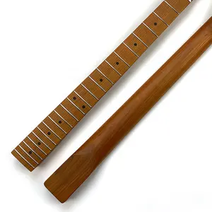 Custom 12 Inch Radius TE electric guitar neck 22 Frets TL Roasted Maple Guitar Neck with maple fretboard