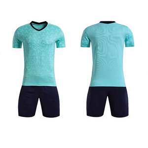 High Quality Breathable Short Sleeve Soccer Football Uniform Jersey 100% <b>Polyester</b> Custom Blank <b>Shirt</b> Summer All Season - Product Image 1