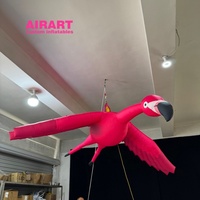 Cabine gonflable portative de DJ de flamant rose pour la décoration d'étape de musique