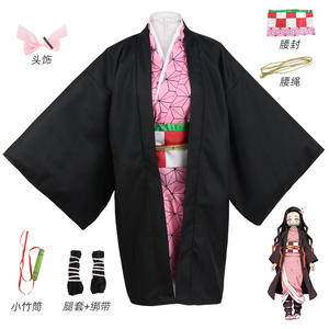 Anime Ecoparty Cosplay Kostuum Kamado Tanjirou Agatsuma Zenitsu Tomioka Giyuu Jas Cape Mantel - Product Image 4