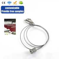 Kit de suspension de câbles réglable avec pince à câble et mousqueton pour éclairage LED, panneau acoustique, signalétique