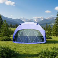 Dôme géodésique moderne de luxe en PVC de 6 m pour événements de team building d'entreprise et utilisation commerciale en extérieur