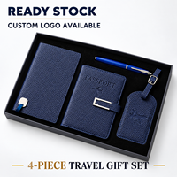 En stock : Ensemble cadeau de voyage (étiquette de bagage, porte-passeport, carnet) – Vente en gros, logo personnalisé, étiquettes d'identification de voyage, plusieurs couleurs, cadeaux d'entreprise