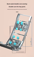 Silla de masaje de lujo C55 de doble núcleo, venta al por mayor, multifunción inteligente, cuerpo completo, Gravedad Cero, diseño plegable portátil ajustable