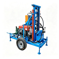 Foreuse de puits d'eau de 100 m, équipement de forage de puits profonds, machine de forage