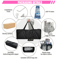 Boîte photo personnalisée pour événements extérieurs, style magazine Vogue, avec éclairage LED RGB à 360 degrés, en PVC, pour arrière-plan de stand photo