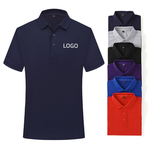 Fashion Collar Short Sleeved Customized Logo Company Advertising Unisex Shirts Polo Shirt