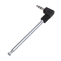 Antenne télescopique miniature pour téléphone portable 3,5 mm, radio FM AM UHF VHF, antenne de voiture