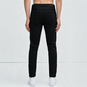 Pantalones Vaqueros Minimalistas y Elegantes con Detalles de Cremallera Lateral en el Tobillo, Corte Ajustado de Talle Bajo para un Estilo Urbano, Hip Hop y Casual - Product Image 2