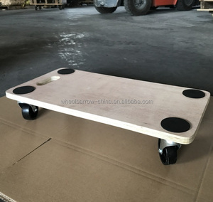 <span class=keywords><strong>Carrello</strong></span> in Legno <span class=keywords><strong>con</strong></span> 4 <span class=keywords><strong>Ruote</strong></span> per Trasporto Mobili, Piattaforma in Legno, Capacità 400 LB - Product Image 6