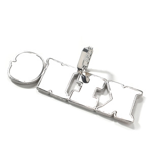 Colgante con letra inicial grande, corte cuadrado ostentoso, CZ, nombre de Hip Hop, Collar personalizado, joyería para regalo de mujer - Product Image 5