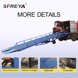 Rampa di carico del magazzino dell'acciaio della rampa di iarda SFREYA S3508 con la capacità 6-15T rampa <span class=keywords><strong>Mobile</strong></span> a basso rumore per il carico/scarico del contenitore - Product Image 3