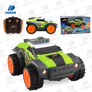 Koolspeed 2.4G 26CM 무선 제어 장난감 방수 스턴트 오프로드 자동차 헤드 라이트 어린이 원격 RC Atvs 차량 수륙 양용