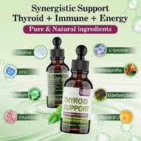 Gouttes liquides OEM ODM à haute absorption pour le soutien de la thyroïde avec Ashwagandha et Baies d'églantier, Complément alimentaire pour le métabolisme et l'énergie de la thyroïde