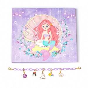 Premium <b>DIY</b> <b>Kit</b> for Kids Friendship Bracelet Making with Colorful Plastic Beads and Stainless Steel Fashion Charms Jewelry - Product Image 2